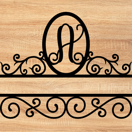 Split Scroll Monogram