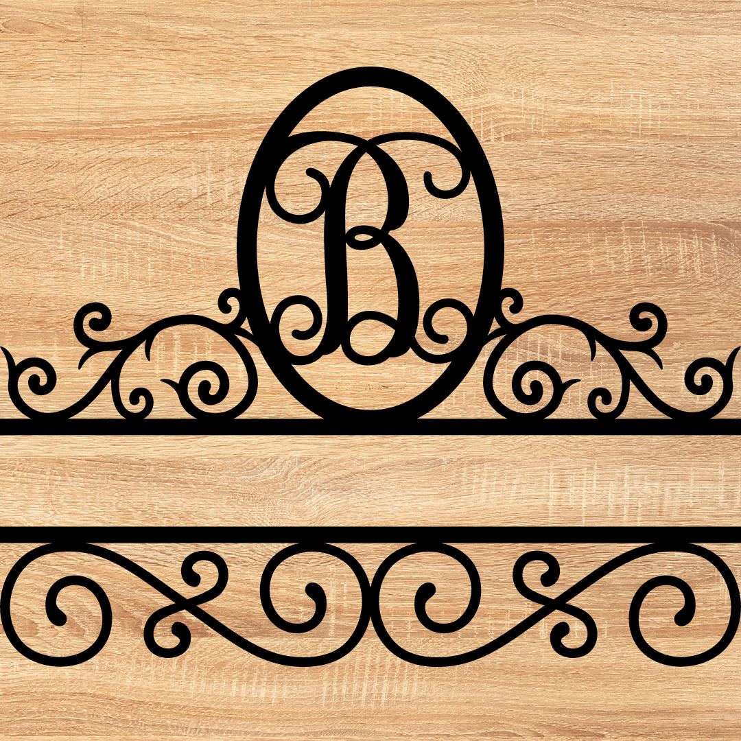 Split Scroll Monogram