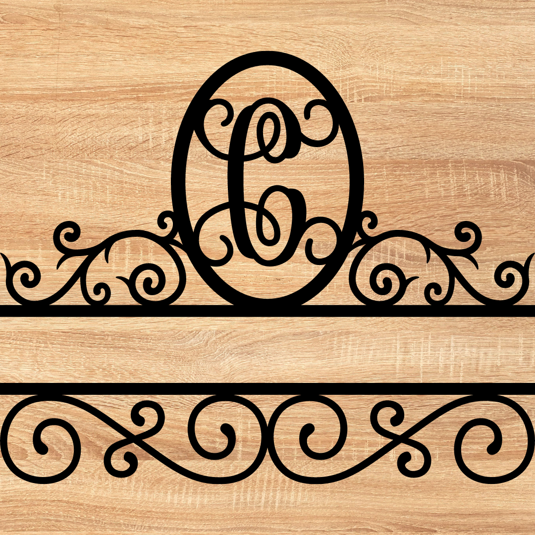 Split Scroll Monogram