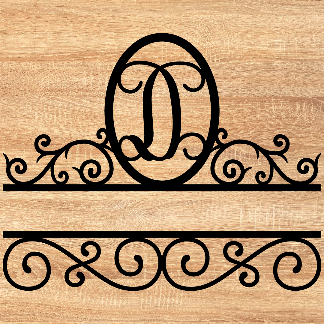 Split Scroll Monogram