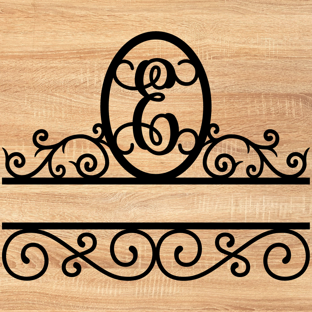 Split Scroll Monogram