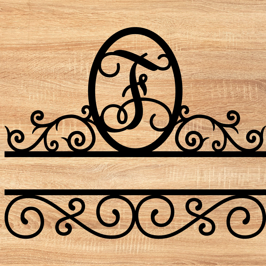 Split Scroll Monogram