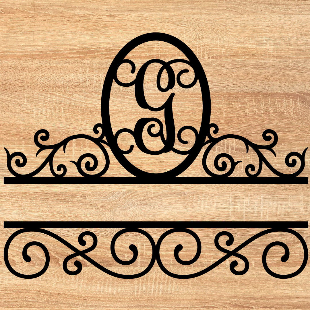 Split Scroll Monogram