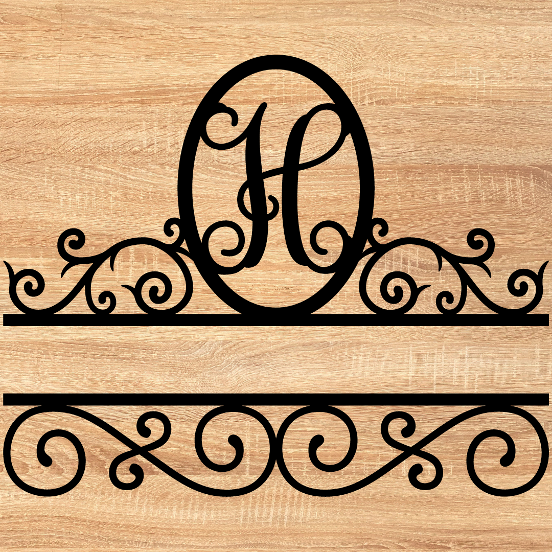 Split Scroll Monogram