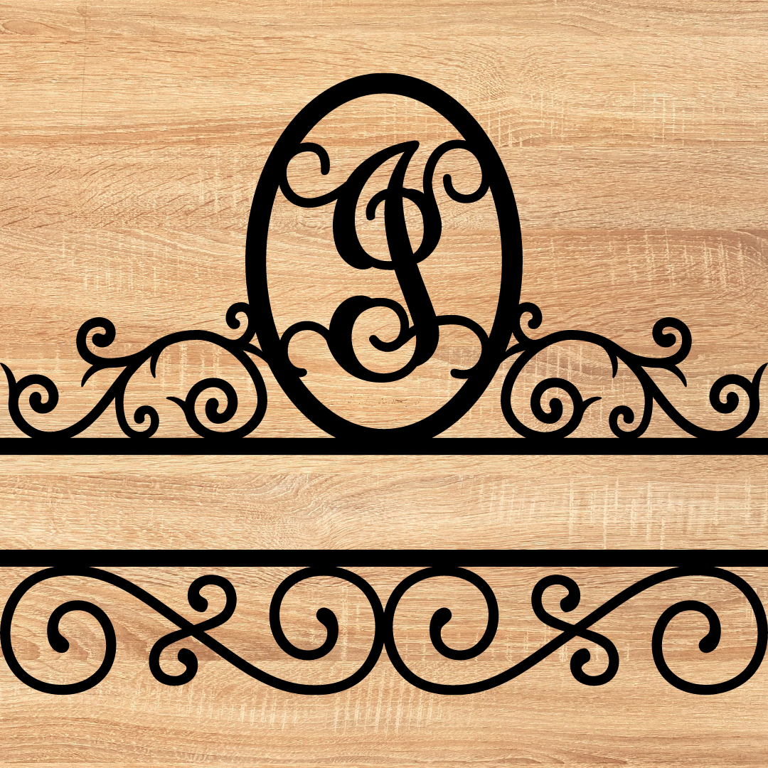 Split Scroll Monogram