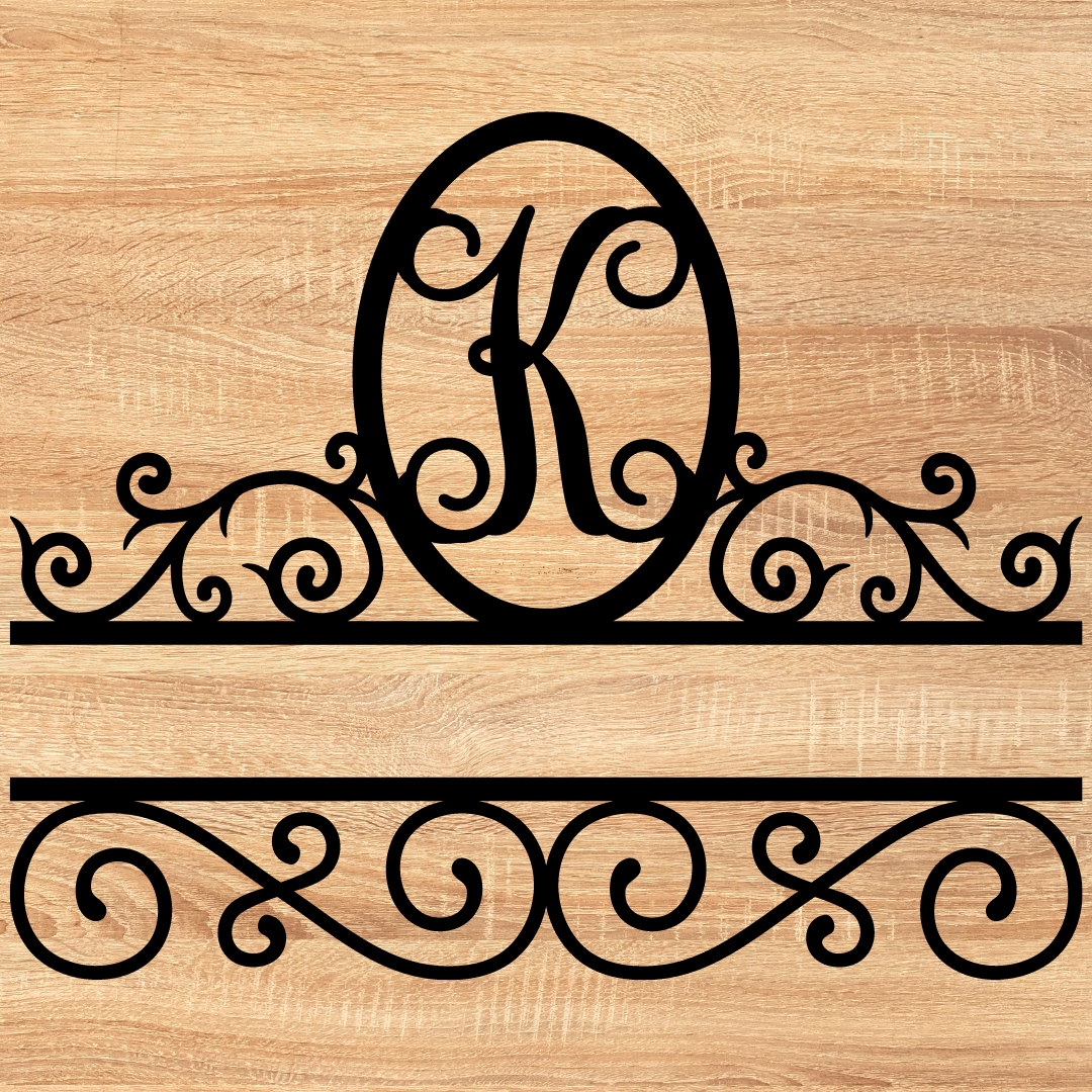 Split Scroll Monogram