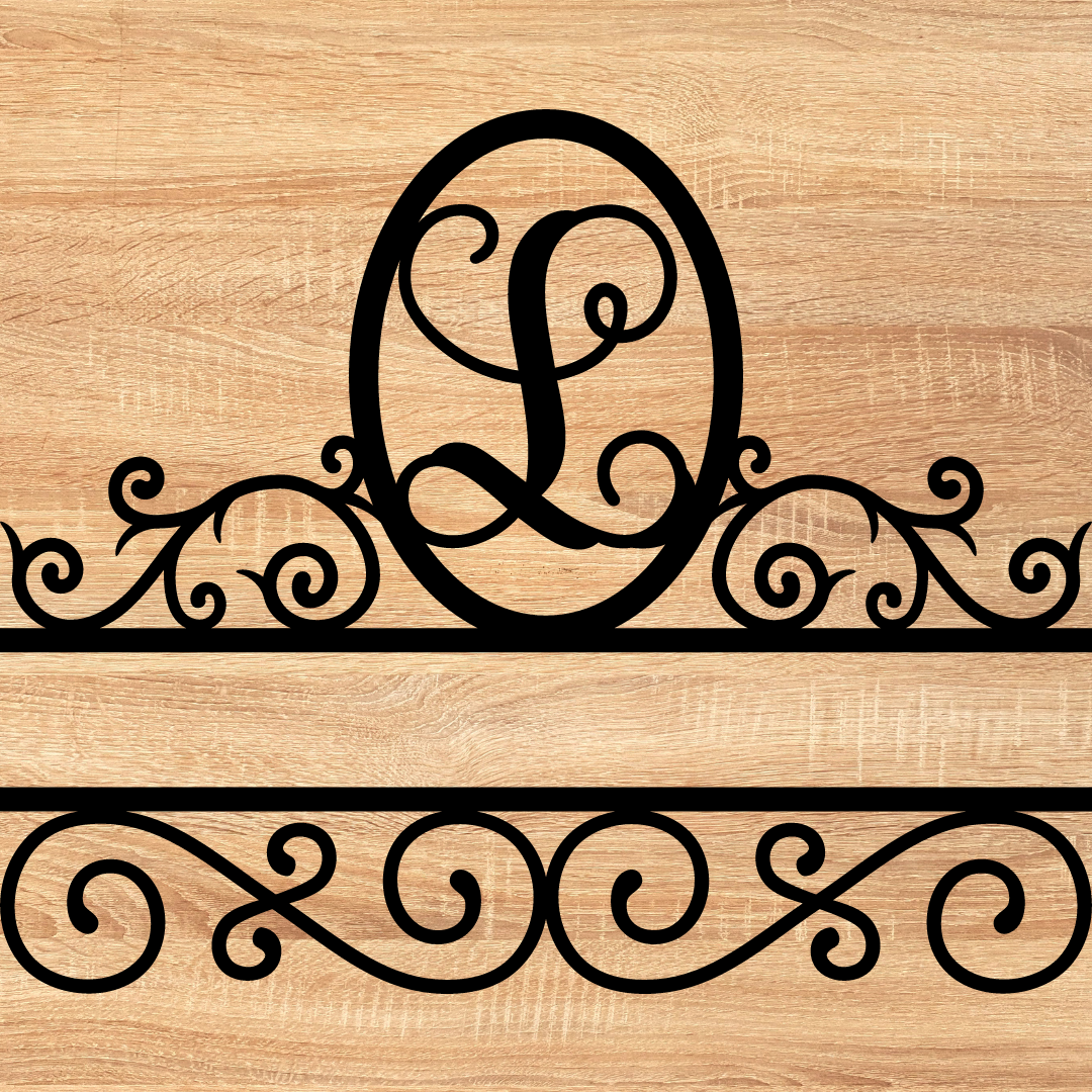 Split Scroll Monogram