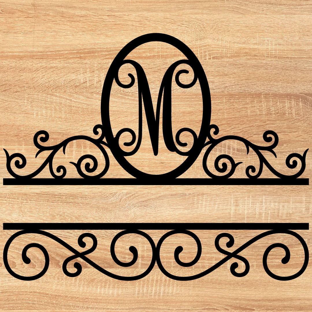 Split Scroll Monogram