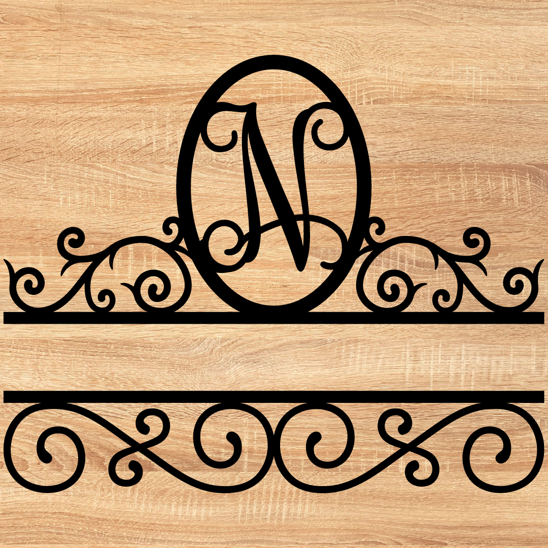 Split Scroll Monogram