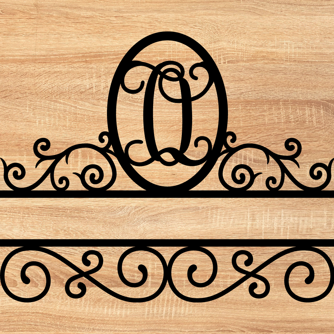 Split Scroll Monogram