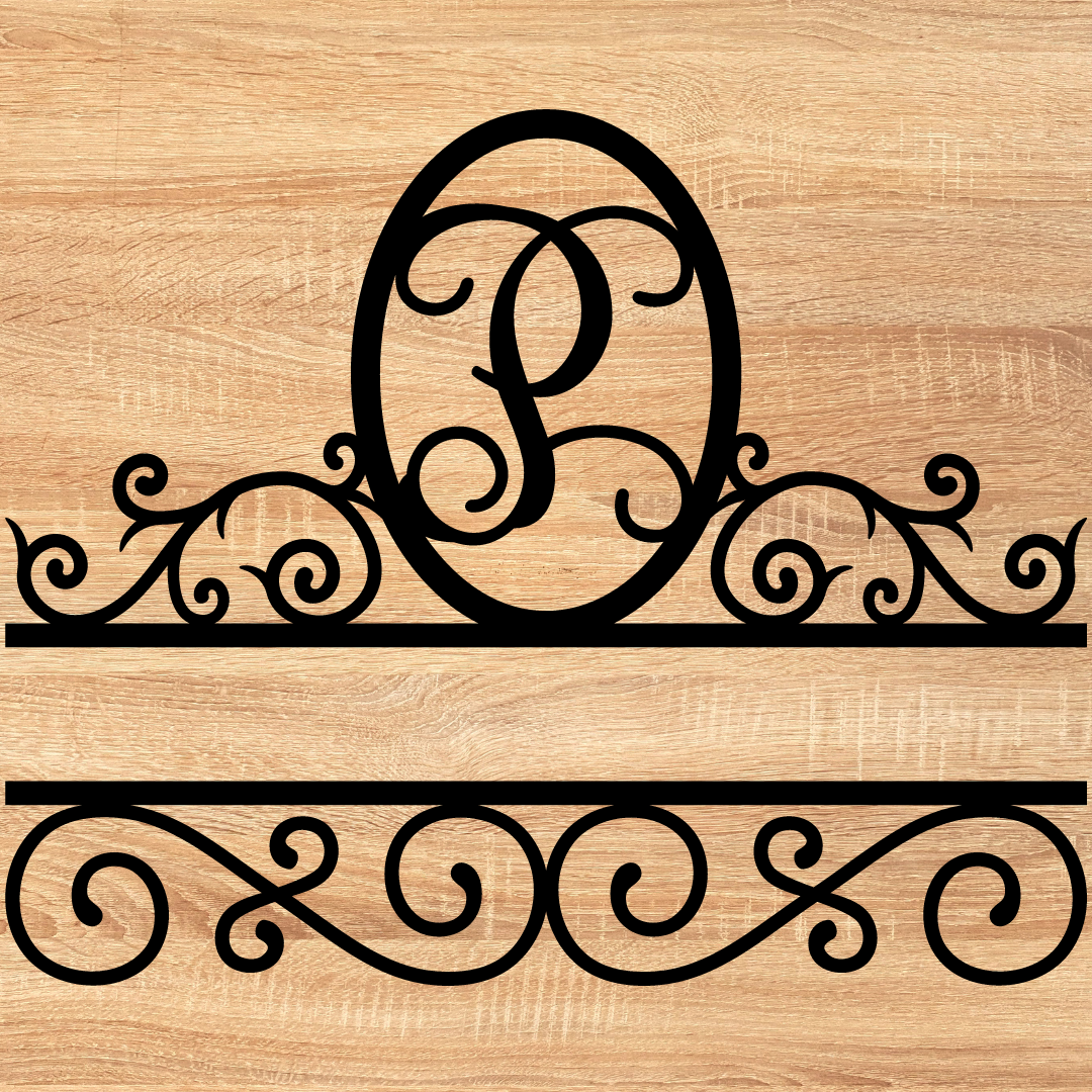 Split Scroll Monogram