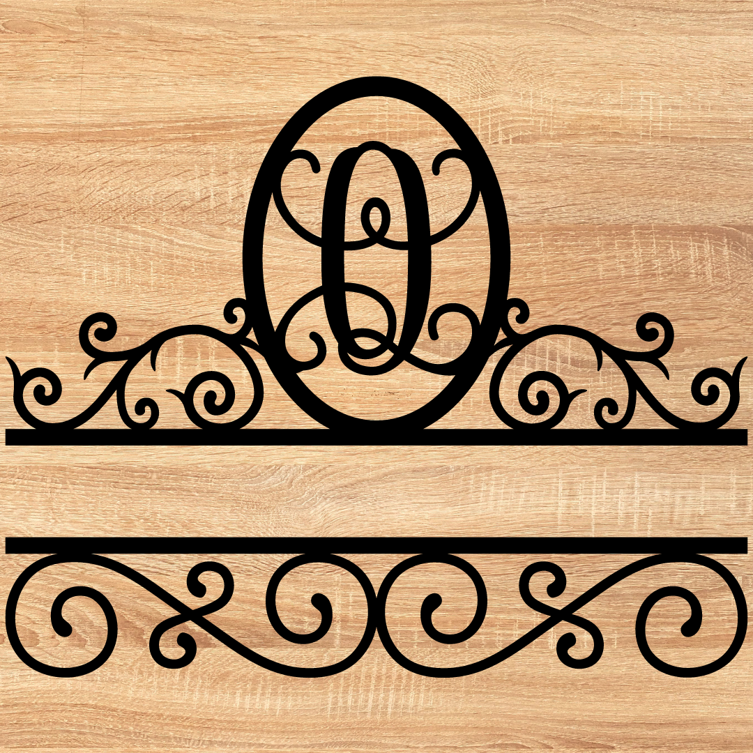 Split Scroll Monogram