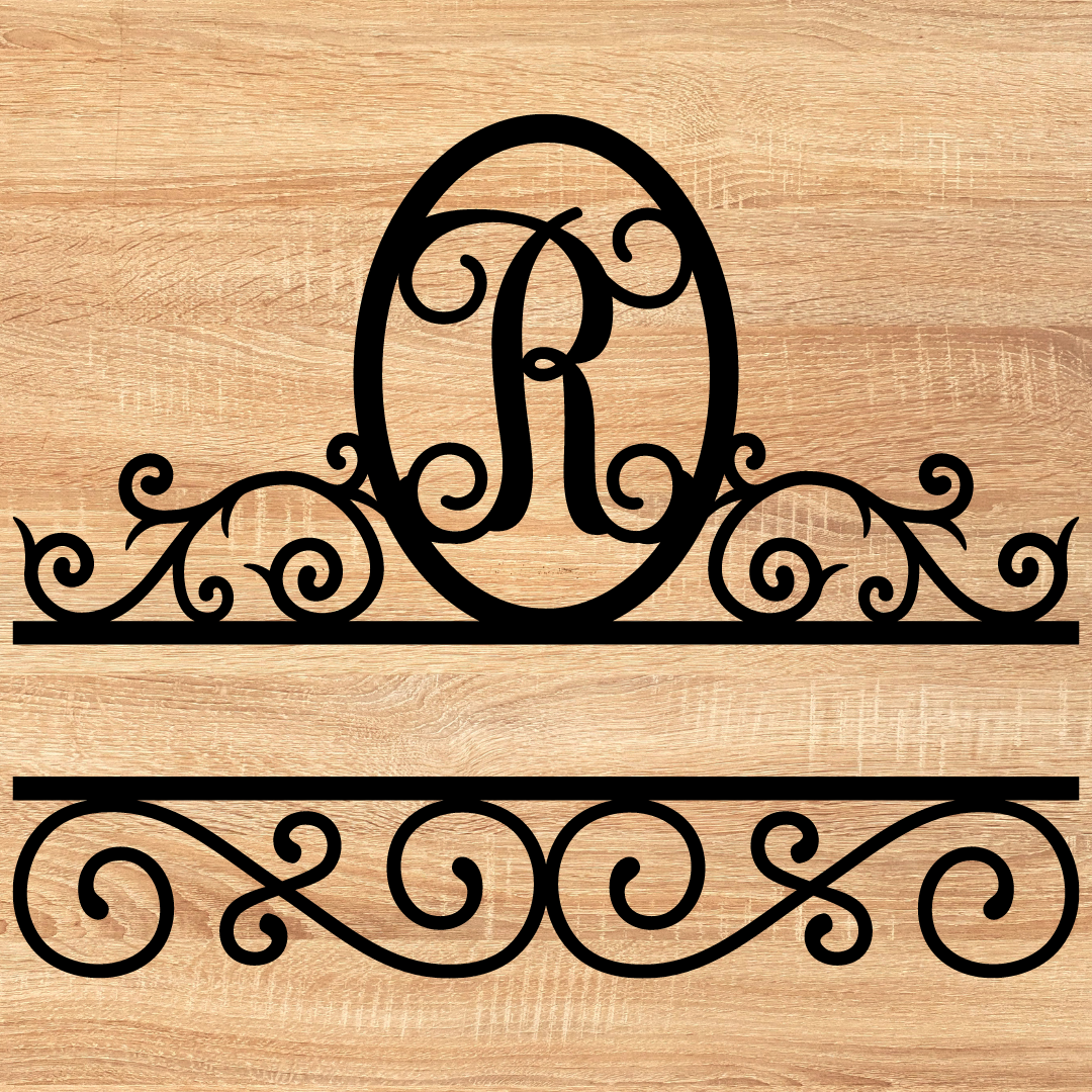 Split Scroll Monogram