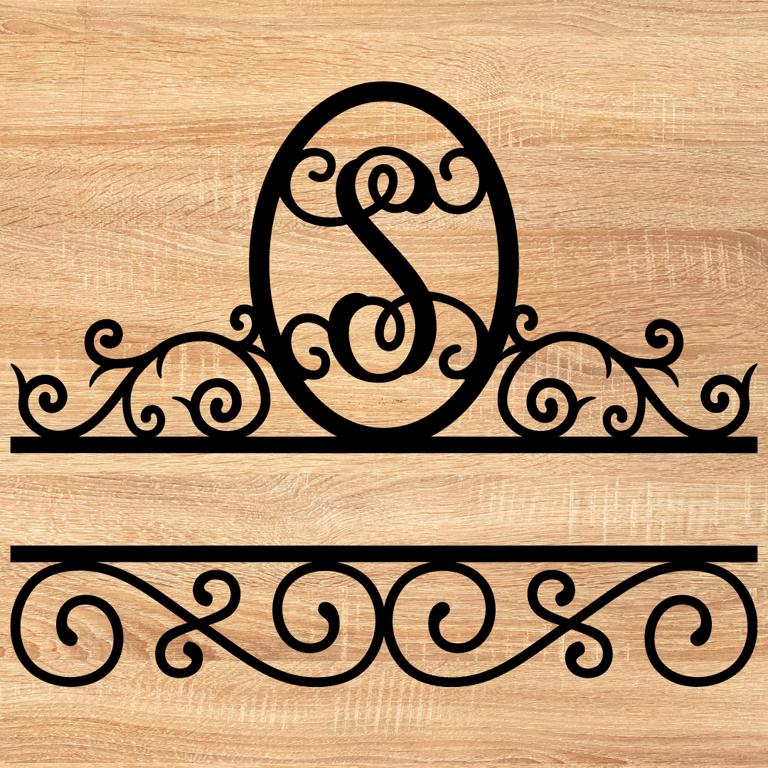 Split Scroll Monogram