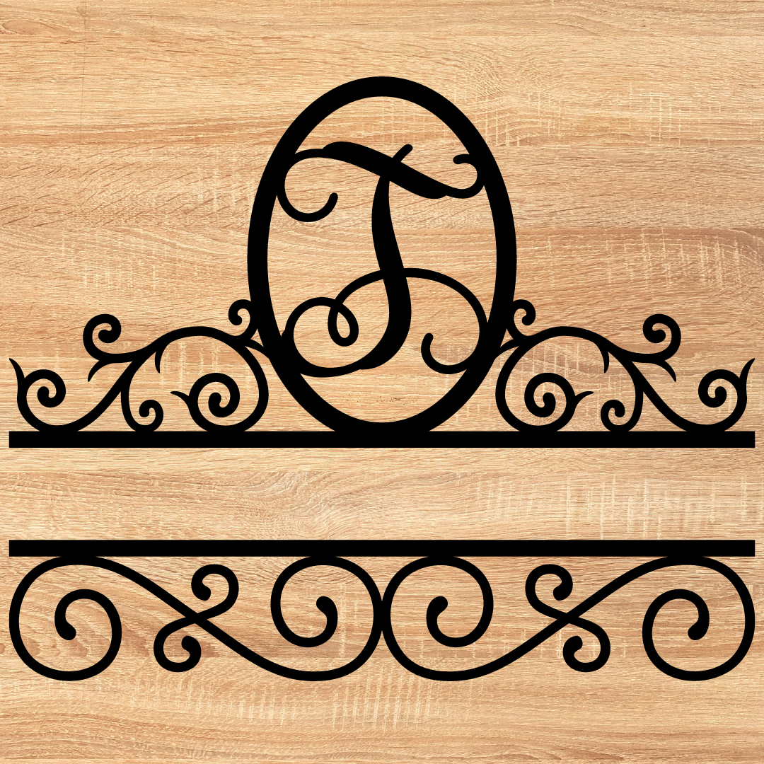 Split Scroll Monogram