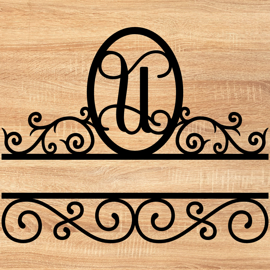 Split Scroll Monogram