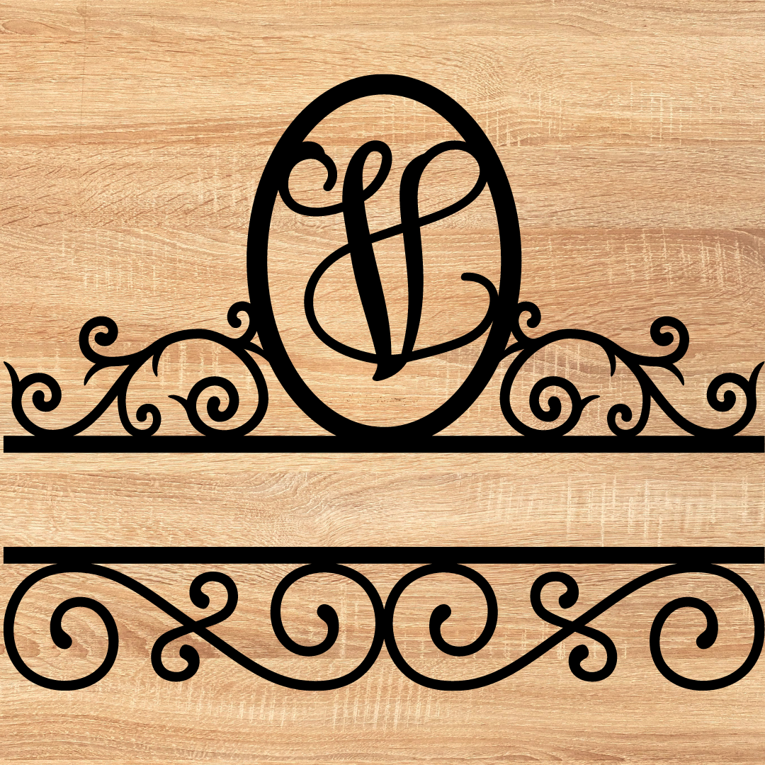 Split Scroll Monogram