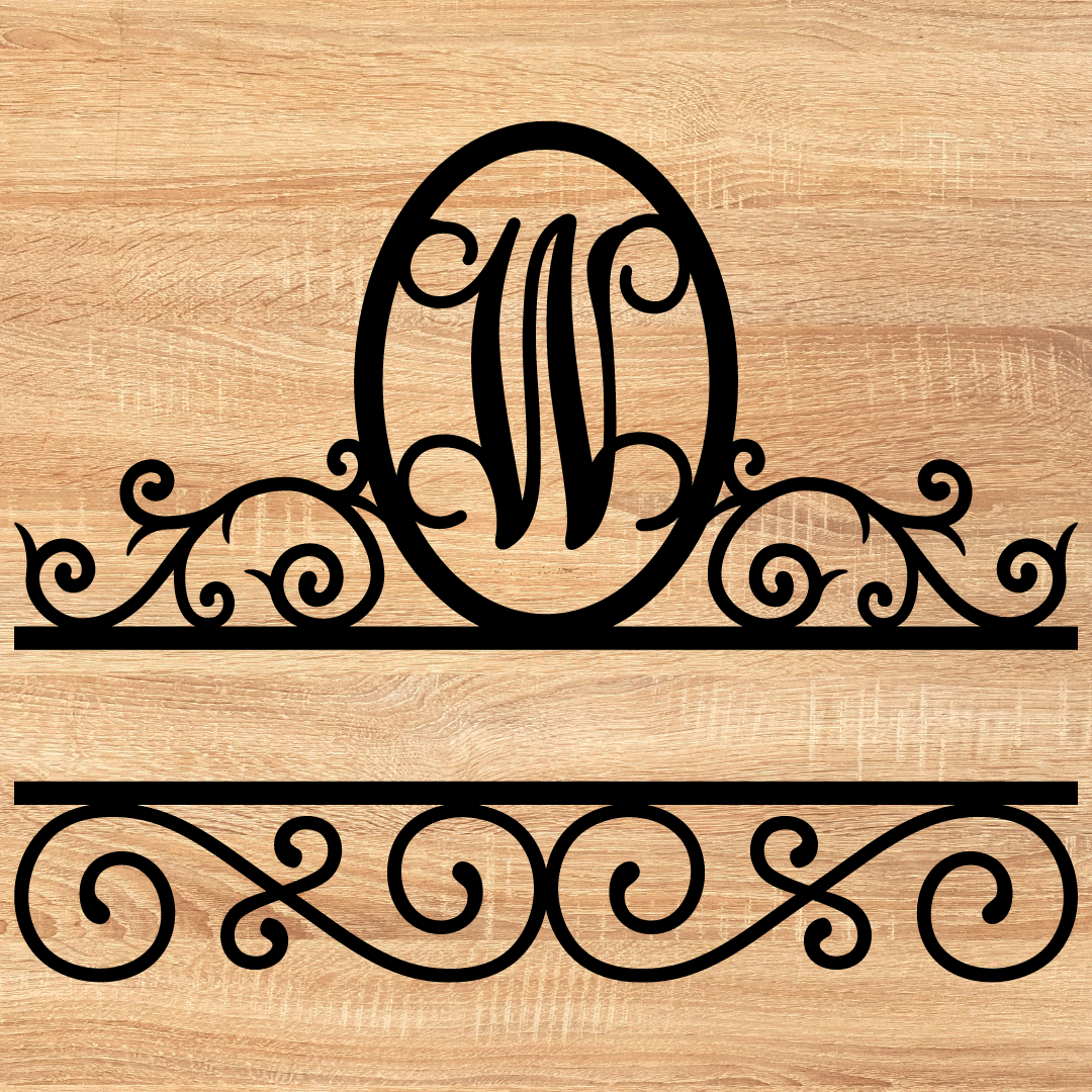 Split Scroll Monogram