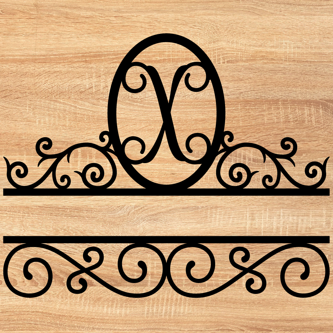 Split Scroll Monogram