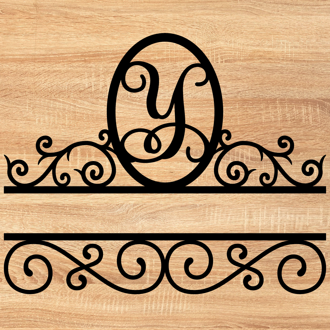 Split Scroll Monogram