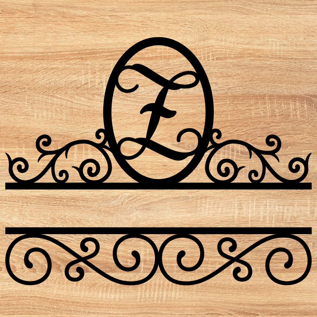 Split Scroll Monogram