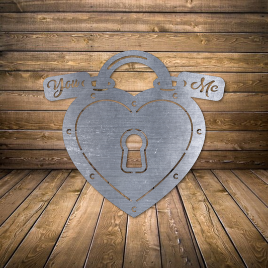 You & Me Heart Lock